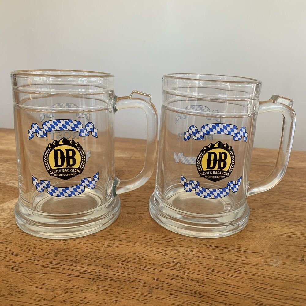 Octoberfest Devils Backbone Brewing Company Glass Beer Mug Stein New Prost Gift